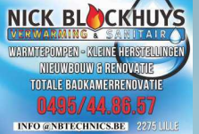 Verwarming & Sanitair Nick Blockhuys